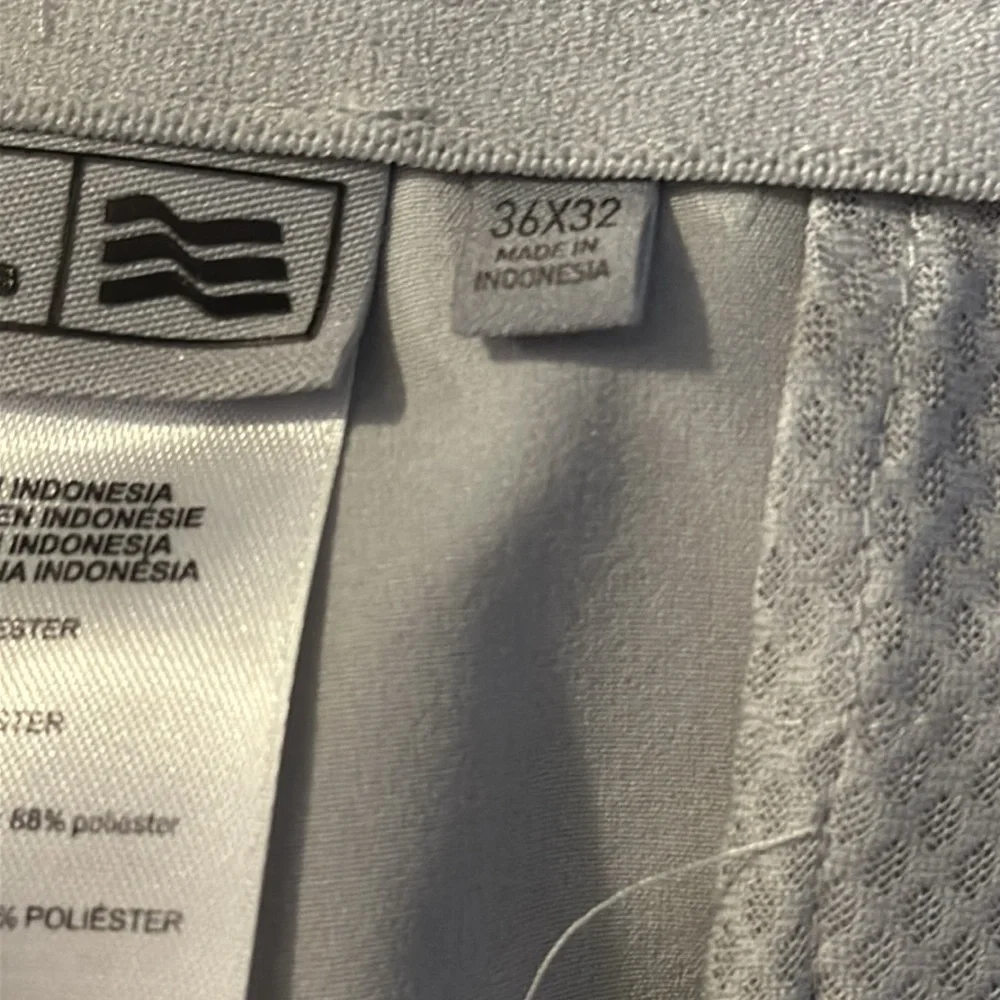 Men’s Adidas Gray Print Polyester & Spandex Athletic Golf Pants Size 36 x 32
